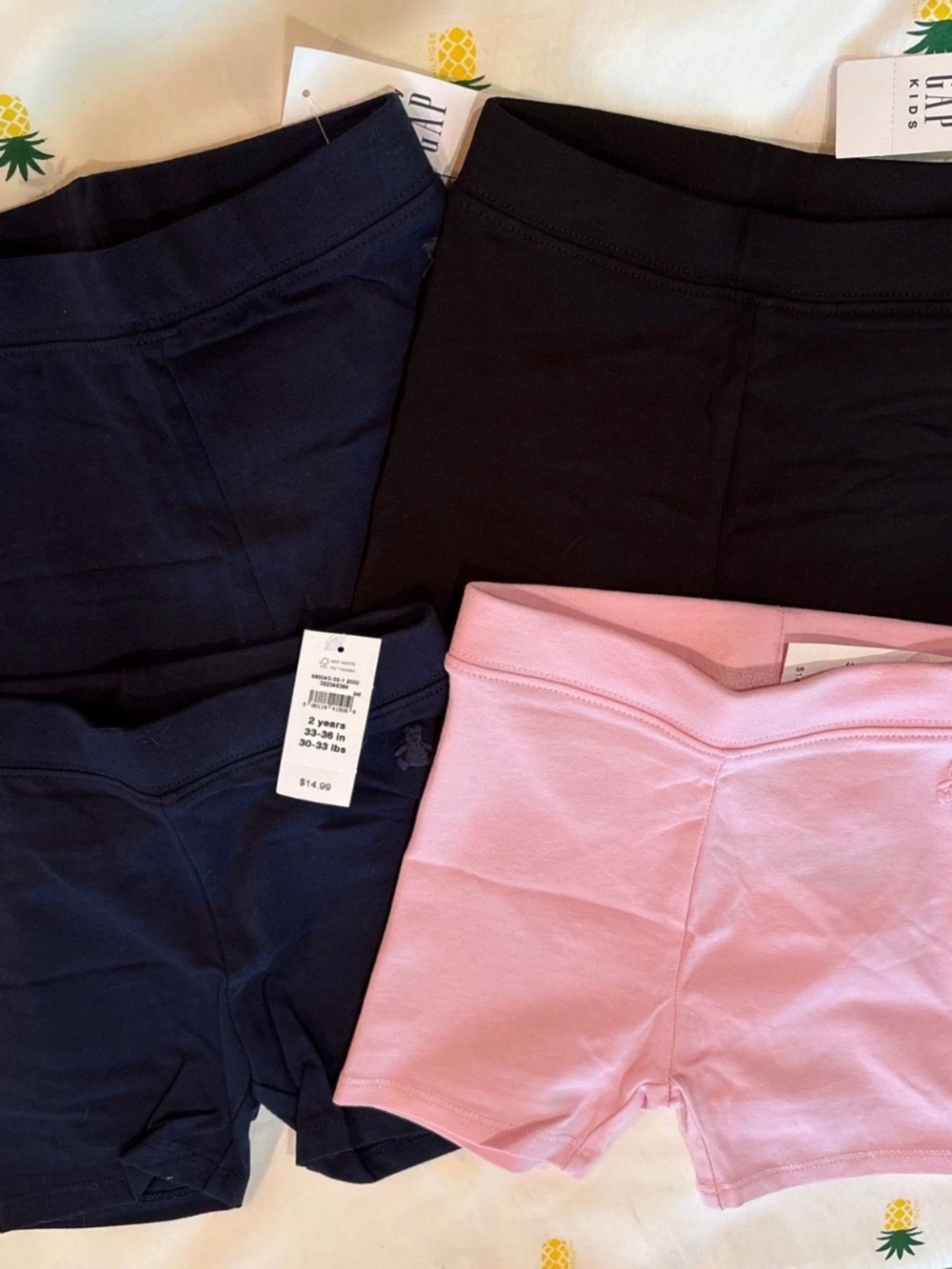Gap Kids Girls' 2T Cotton Stretch Shorts - lot of 4 NWT